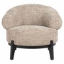 Casa Padrino Luxus Wohnzimmer & Hotel Sessel Beige / Schwarz 88 cm - Luxus M�bel