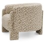 Casa Padrino Luxus Wohnzimmer & Hotel Sessel mit Leoparden Muster Beige - Luxus M�bel
