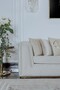 Casa Padrino Luxus Wohnzimmer & Hotel Sofa Creme / Gold 260 cm