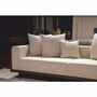Casa Padrino Luxus Sofa Creme / Dunkelbraun 240 cm - Wohnzimmer & Hotel M�bel