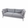 Casa Padrino Luxus Wohzimmer Sofa Grau / Schwarz 220 cm - Wohnzimmer M�bel