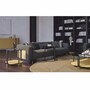 Casa Padrino Luxus Wohzimmer & Hotel Sofa Grau / Naturfarben / Messing 250 cm - Luxus M�bel