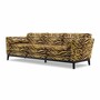 Casa Padrino Luxus Sofa mit Tiger Muster Gelb / Braun / Schwarz 239 cm - Wohzimmer & Hotel M�bel
