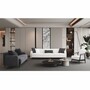 Casa Padrino Luxus 4er Sofa Wei� / Schwarz 280 cm - Wohzimmer & Hotel M�bel