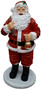 Casa Padrino Luxus XXL Deko Skulptur Weihnachtsmann Rot / Mehrfarbig H. 130 cm - Gro�e XXL Weihnachtsmann Deko Figur - XXL Weihnachts Dekoration 