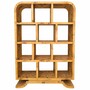 Casa Padrino Luxus Vogelaugenahorn Regalschrank 120 x H. 180 cm - Massivholz B�cherschrank - Wohnzimmer & B�ro M�bel 