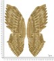 Casa Padrino Luxus Metall Wanddeko Fl�gel Set Gold 146 cm - Deko Accessoires