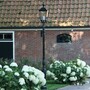 Casa Padrino Nostalgische Gartenlaterne 35 x 35 x H. 290 cm - Verschiedene Farben - Nostalgische Wetterfeste Au�enleuchte