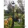 Casa Padrino Nostalgische Gartenlaterne 42 x 35 x H. 305 cm - Verschiedene Farben - Nostalgische Wetterfeste Au�enleuchte