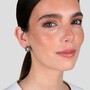 Casa Padrino Ohrringe Blume aus Sterlingsilber mit Markasit und Perle