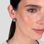 Casa Padrino Ohrringe Blume aus Sterlingsilber mit Markasit und Perle