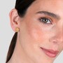 Casa Padrino Ohrringe Blume aus Vergoldetem Silber