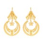 Casa Padrino Ohrringe Ciclo-Arrecadas aus Vergoldetem Silber
