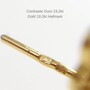 Casa Padrino Ohrringe Conta de Viana aus 19,2Kt Gold mit Barockperlen