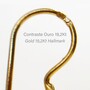 Casa Padrino Ohrringe Herz von Viana Blume aus 19,2Kt Gold mit Diamanten