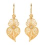 Casa Padrino Ohrringe Herz von Viana Blume aus 19,2Kt Gold mit Diamanten