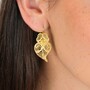 Casa Padrino Ohrringe Herz von Viana M aus 19,2Kt Gold