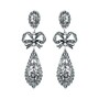 Casa Padrino Ohrringe K�nig aus Sterlingsilber mit Markasit