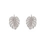 Casa Padrino Ohrringe Monstera aus Sterlingsilber