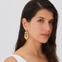 Casa Padrino Ohrringe Prinzessin Ikone aus Vergoldetem Silber