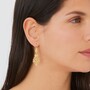 Casa Padrino Ohrringe Prinzessin aus Vergoldetem Silber
