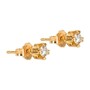Casa Padrino Ohrringe Solit�r Diamant aus 19,2Kt Gold