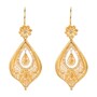 Casa Padrino Ohrringe Tropfen Blume aus 19,2Kt Gold mit Diamanten