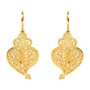 Casa Padrino Ohrringe Volles Herz aus 19,2Kt Gold mit Diamant