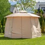 Casa Padrino Luxus Pavillon Beige 360 x H. 270 cm - Garten & Terrassen M�bel