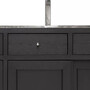 Casa Padrino Regalschrank mit Leiter Schwarz / Silber 219 x 43 x H. 240 cm - B�cherschrank - Wohnzimmer Schrank - B�ro Schrank - Wohnzimmer M�bel - B�ro M�bel - Luxus M�bel
