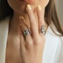 Casa Padrino Ring Barbela aus Sterlingsilber