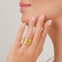 Casa Padrino Ring Barbela aus Vergoldetem Silber