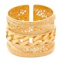 Casa Padrino Ring Barbela aus Vergoldetem Silber
