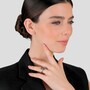 Casa Padrino Ring Blau XL Markasit aus Silber und Gold