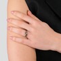 Casa Padrino Ring Croissant Markasit aus Silber und Gold