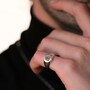 Casa Padrino Ring Escudo aus Sterlingsilber