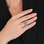 Casa Padrino Ring Herzen aus Sterlingsilber