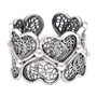 Casa Padrino Ring Herzen aus Sterlingsilber
