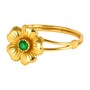 Casa Padrino Ring Kirschbl�te aus 19,2Kt Gold mit Smaragd