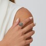 Casa Padrino Ring Pinienzapfen aus Sterlingsilber mit Markasit