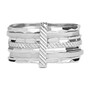Casa Padrino Ring Sieben Armreife aus Sterlingsilber