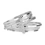 Casa Padrino Ring Sieben Armreife aus Sterlingsilber