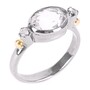 Casa Padrino Ring Solit�r Bergkristall aus Silber und Gold