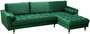 Casa Padrino Samt Ecksofa 260 x 155 x H. 85 cm - Verschiedene Farben - Wohnzimmer Sofa mit Kissen - Wohnzimmer M�bel