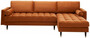 Casa Padrino Samt Ecksofa 260 x 155 x H. 85 cm - Verschiedene Farben - Wohnzimmer Sofa mit Kissen - Wohnzimmer M�bel