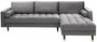 Casa Padrino Samt Ecksofa 260 x 155 x H. 85 cm - Verschiedene Farben - Wohnzimmer Sofa mit Kissen - Wohnzimmer M�bel