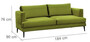 Casa Padrino Luxus Samt Sofa 184 x 90 x H. 76 cm - Verschiedene Farben - Modernes Wohnzimmer Sofa - Moderne Wohnzimmer M�bel