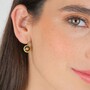 Casa Padrino Set Caramujo Gr�n und Rot aus Vergoldetem Silber