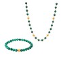 Casa Padrino Set Contas de Viana aus 19,2Kt Gold mit Malachit