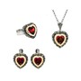 Casa Padrino Set Vintage Rot aus Silber und Gold